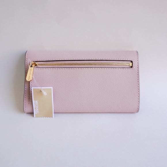 Michael Kors LG Trifold Wallet Pink(Blossom) - Picture 2 of 7